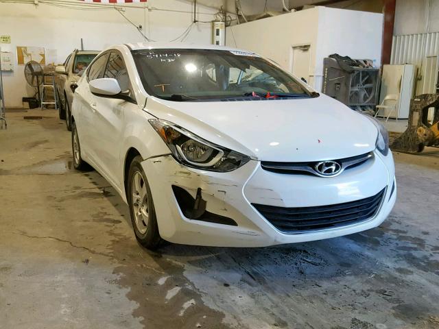 5NPDH4AE4FH551877 - 2015 HYUNDAI ELANTRA SE WHITE photo 1