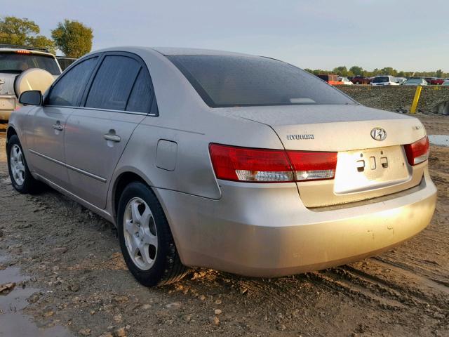 5NPEU46C86H132647 - 2006 HYUNDAI SONATA GLS 金色 照片 3