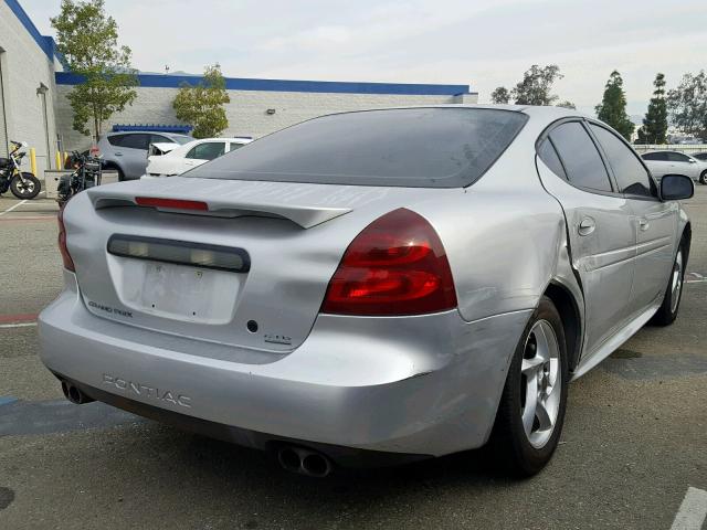 2G2WR524241133581 - 2004 PONTIAC GRAND PRIX SILVER photo 4