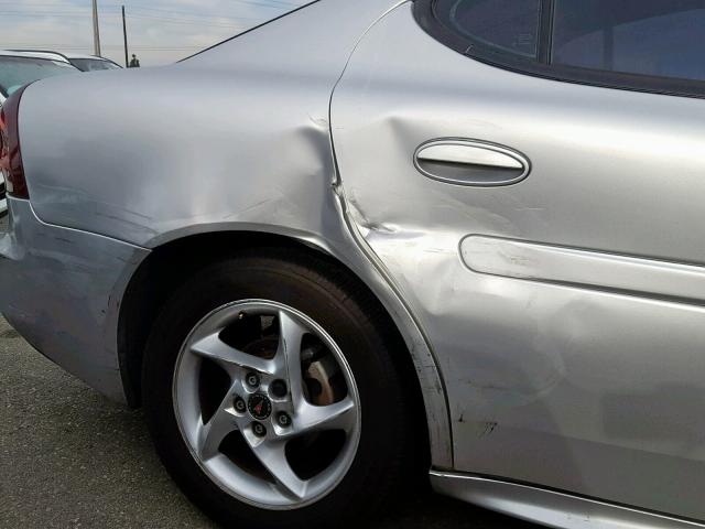 2G2WR524241133581 - 2004 PONTIAC GRAND PRIX SILVER photo 9