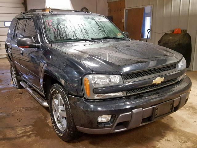 1GNDT13S252322587 - 2005 CHEVROLET TRAILBLAZE BLACK photo 1