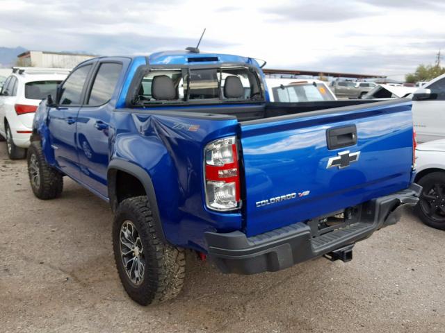 1GCGTEEN9J1263347 - 2018 CHEVROLET COLORADO Z BLUE photo 3