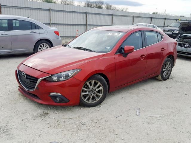 JM1BM1V78F1223589 - 2015 MAZDA 3 TOURING RED photo 2