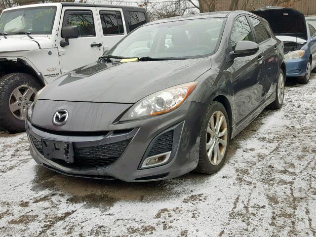 JM1BL1K64B1440727 - 2011 MAZDA 3 S GRAY photo 2