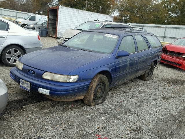 1FALP57U5SA242042 - 1995 FORD TAURUS GL BLUE photo 2