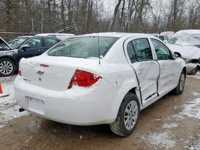 1G1AS58H097189347 - 2009 CHEVROLET COBALT LS WHITE photo 4