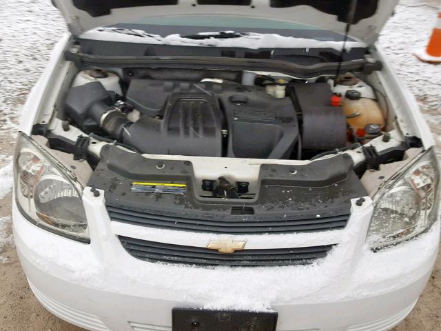 1G1AS58H097189347 - 2009 CHEVROLET COBALT LS WHITE photo 7