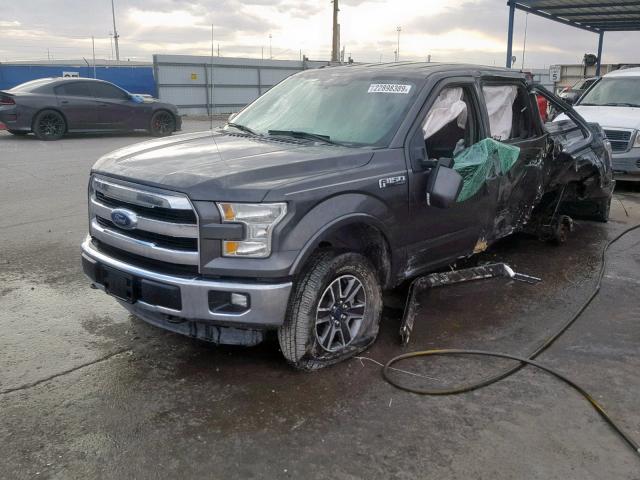 1FTEW1EF4FKD34231 - 2015 FORD F150 SUPER CHARCOAL photo 2