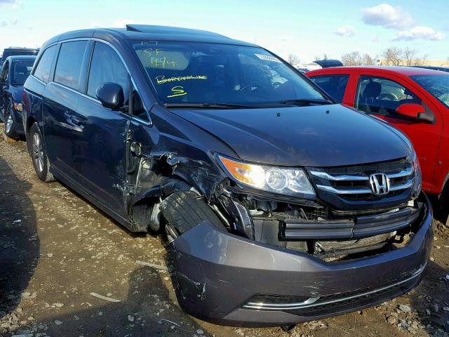 5FNRL5H61GB101337 - 2016 HONDA ODYSSEY EX GRAY photo 1