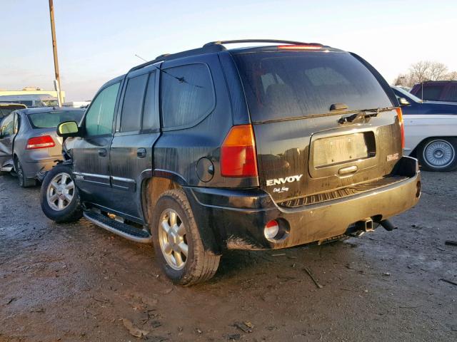 1GKDT13S022305070 - 2002 GMC ENVOY BLACK photo 3