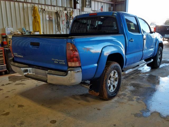 3TMJU62NX6M015731 - 2006 TOYOTA TACOMA DOU BLUE photo 4