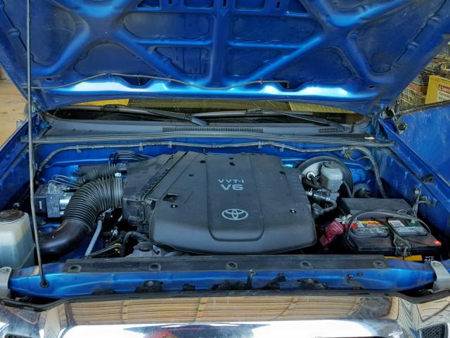 3TMJU62NX6M015731 - 2006 TOYOTA TACOMA DOU BLUE photo 7