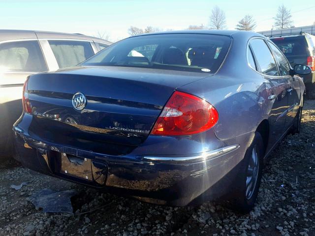 2G4WD582681136095 - 2008 BUICK LACROSSE C BLUE photo 4