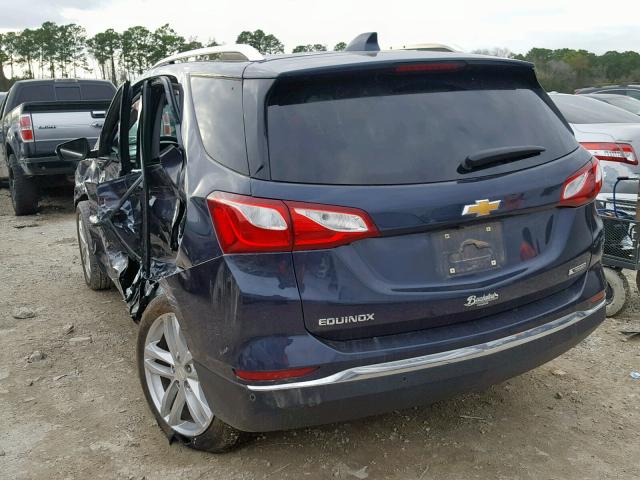 3GNAXMEV0JS503508 - 2018 CHEVROLET EQUINOX PR BLUE photo 3