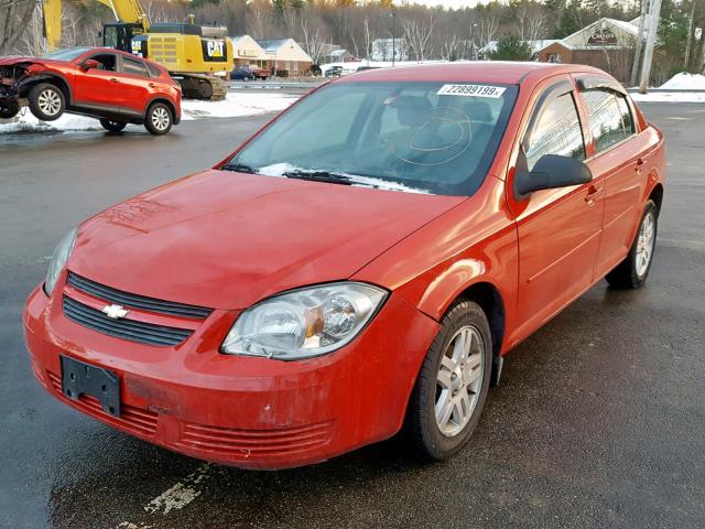 1G1AD5F51A7195259 - 2010 CHEVROLET COBALT 1LT RED photo 2