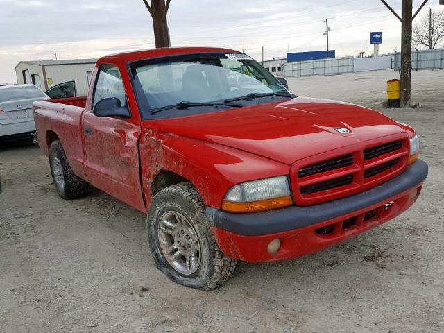 1B7FL26X51S254939 - 2001 DODGE DAKOTA RED photo 1