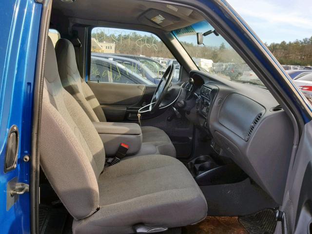 1FTZR15U11TA21745 - 2001 FORD RANGER SUP BLUE photo 5