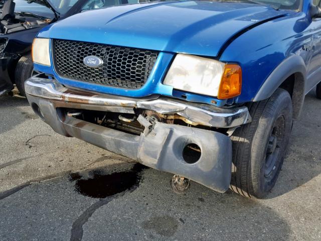 1FTZR15U11TA21745 - 2001 FORD RANGER SUP BLUE photo 9