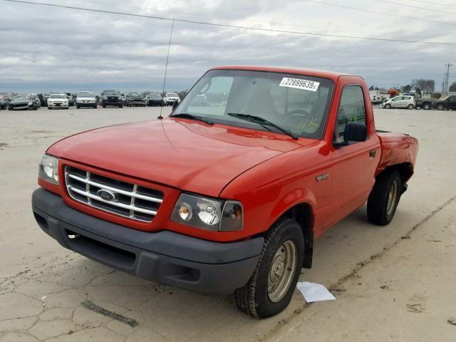 1FTYR10D93PA31633 - 2003 FORD RANGER RED photo 2