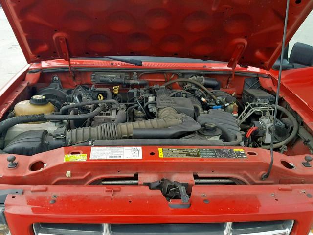 1FTYR10D93PA31633 - 2003 FORD RANGER RED photo 7