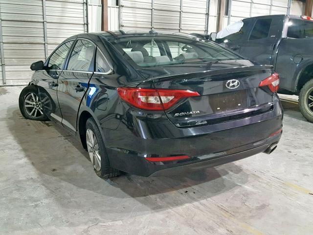 5NPE24AF5HH485602 - 2017 HYUNDAI SONATA SE BLACK photo 3