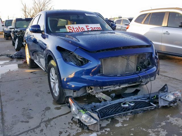 JN8CS1MU2HM143390 - 2017 INFINITI QX70 BLUE photo 1