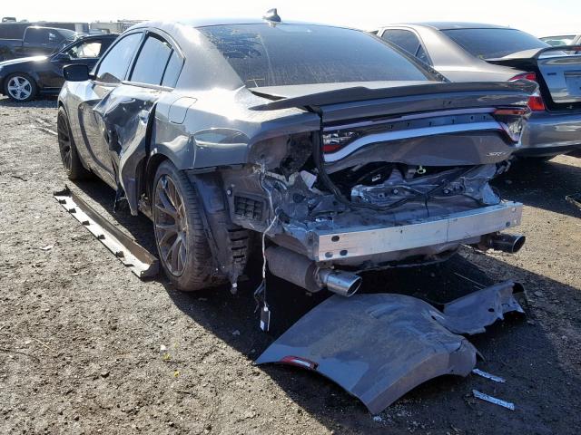 2C3CDXEJ3JH290229 - 2018 DODGE CHARGER SR GRAY photo 3