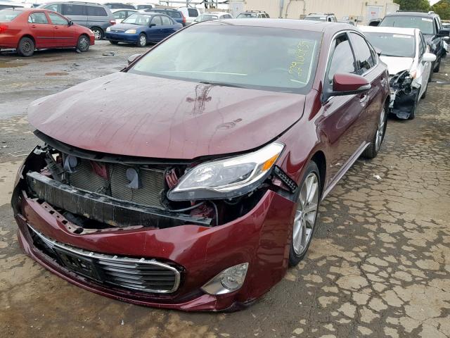 4T1BK1EB4EU084970 - 2014 TOYOTA AVALON BAS BURGUNDY photo 2