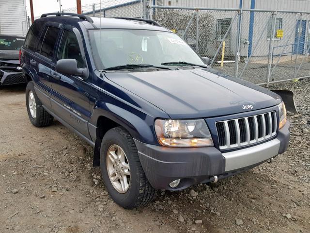 1J4GW48SX4C366170 - 2004 JEEP GRAND CHER BLUE photo 1