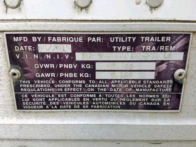 1UYVS253XGG485510 - 2016 UTILITY TRAILER Ağ foto 10