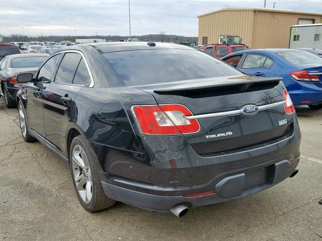 1FAHP2KT2AG149879 - 2010 FORD TAURUS SHO BLACK photo 3