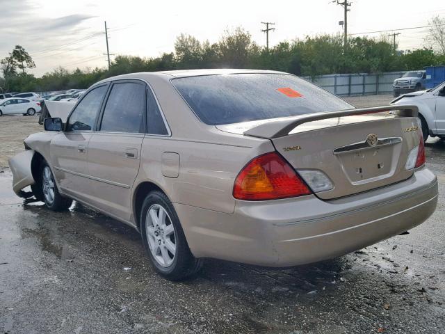 4T1BF28B52U230147 - 2002 TOYOTA AVALON XL GOLD photo 3