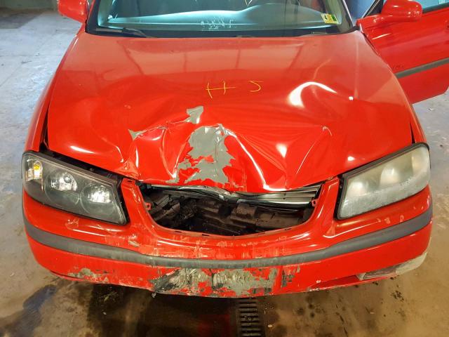 2G1WH55K5Y9372468 - 2000 CHEVROLET IMPALA LS Qırmızı foto 7