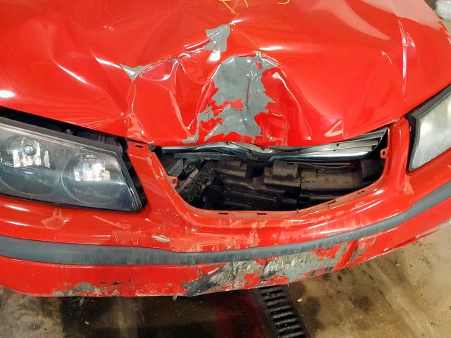 2G1WH55K5Y9372468 - 2000 CHEVROLET IMPALA LS Qırmızı foto 9