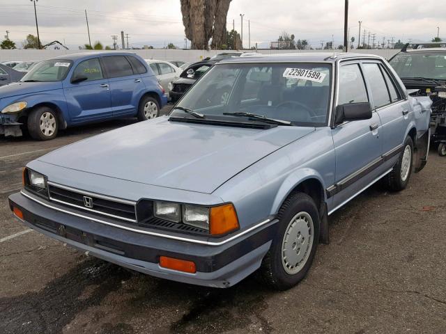 JHMAD7428FC081333 - 1985 HONDA ACCORD 180 BLUE photo 2