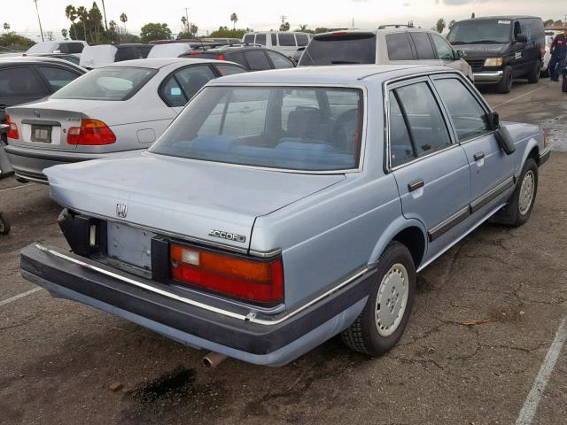 JHMAD7428FC081333 - 1985 HONDA ACCORD 180 BLUE photo 4