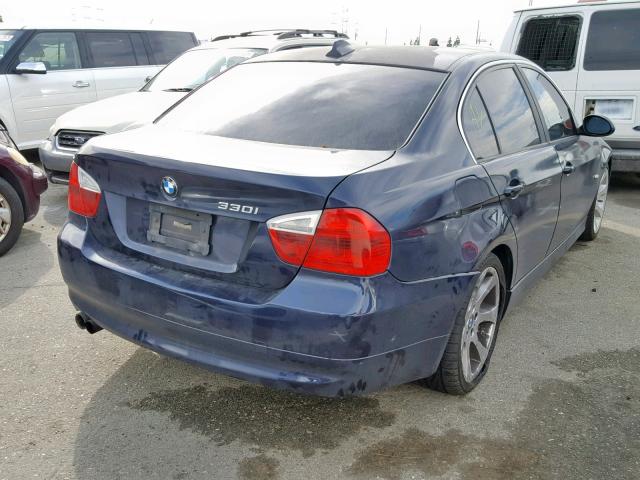 WBAVB33556PS14195 - 2006 BMW 330 I BLUE photo 4