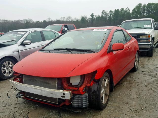 2HGFG12918H527335 - 2008 HONDA CIVIC EXL RED photo 2