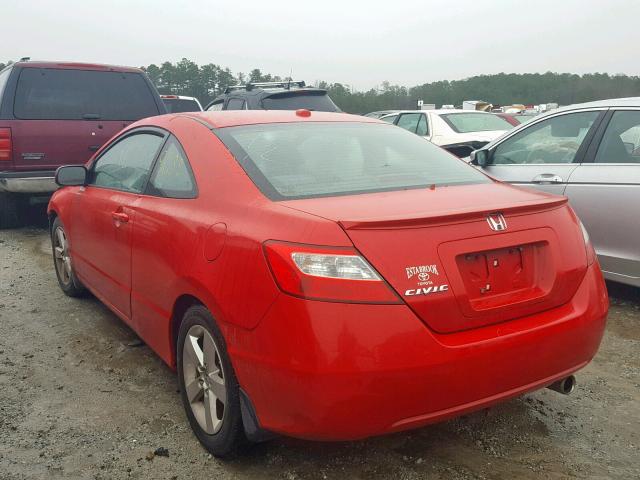 2HGFG12918H527335 - 2008 HONDA CIVIC EXL RED photo 3