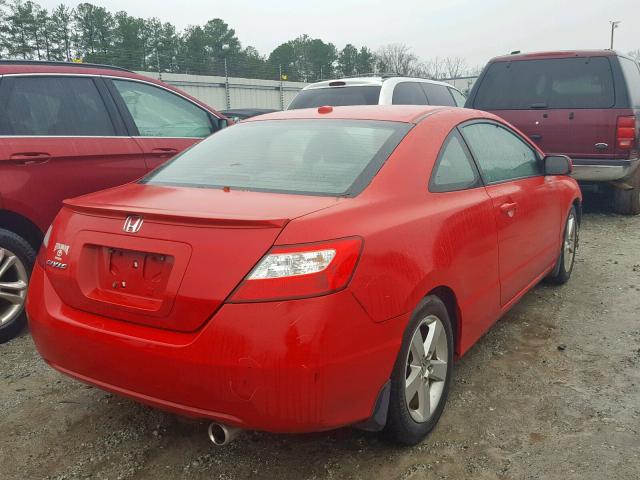 2HGFG12918H527335 - 2008 HONDA CIVIC EXL RED photo 4