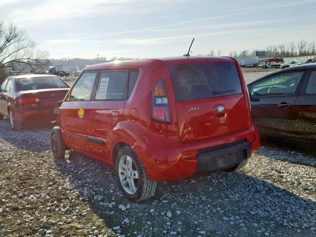 KNDJT2A21A7031399 - 2010 KIA SOUL ! RED photo 3