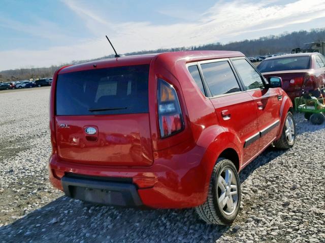 KNDJT2A21A7031399 - 2010 KIA SOUL ! RED photo 4