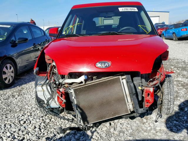 KNDJT2A21A7031399 - 2010 KIA SOUL ! RED photo 9