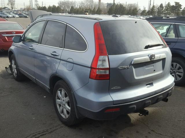 5J6RE48758L039026 - 2008 HONDA CR-V EXL BLUE photo 3