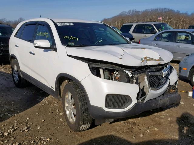 5XYKTCA16BG011638 - 2011 KIA SORENTO BA WHITE photo 1