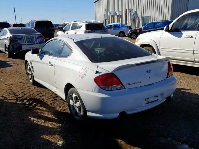 KMHHM65D16U222257 - 2006 HYUNDAI TIBURON GS WHITE photo 3