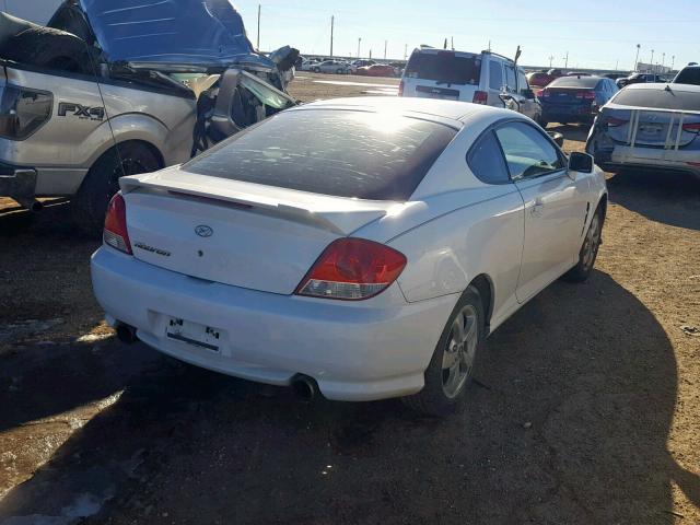 KMHHM65D16U222257 - 2006 HYUNDAI TIBURON GS WHITE photo 4