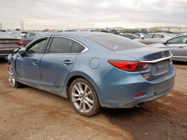 JM1GJ1V53G1423424 - 2016 MAZDA 6 TOURING BLUE photo 3