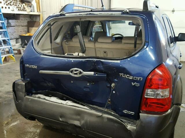 KM8JN72D05U052884 - 2005 HYUNDAI TUCSON GLS 蓝色 照片 9