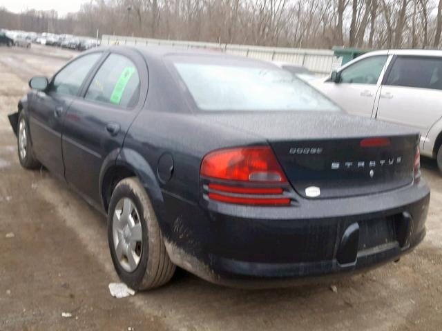 1B3AL46T86N230032 - 2006 DODGE STRATUS SX BLACK photo 3